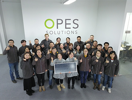 OPES Team with 5 Million Solar Panel