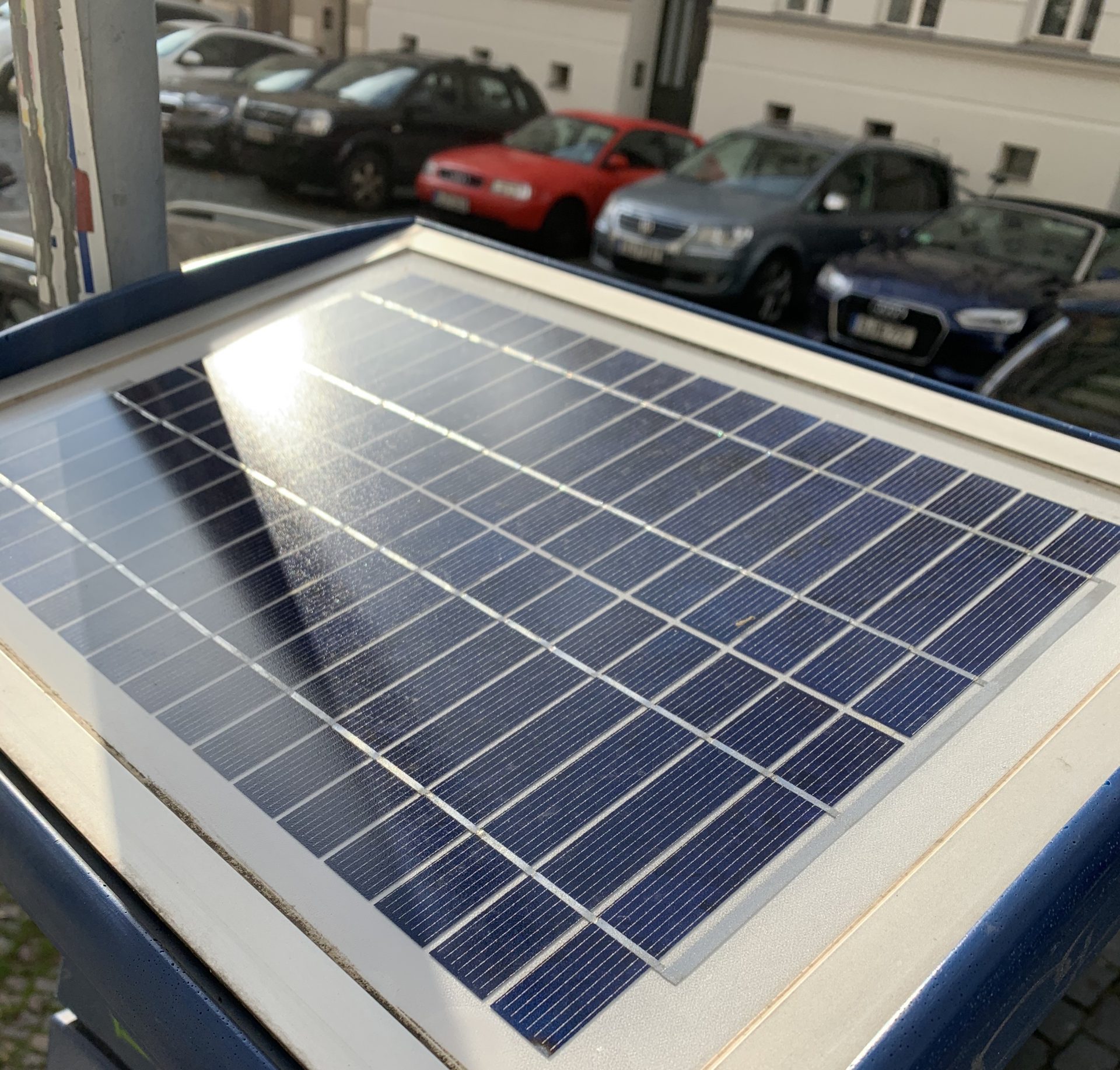Solar module.on parking meter