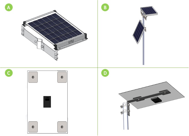 different options for solar module mounting system