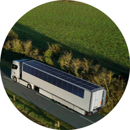 solar panels for trucks - vehicle integrated solar for trucks